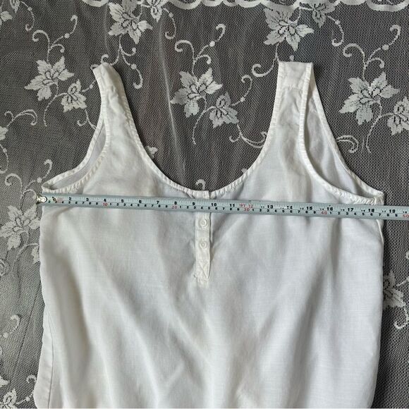 Anthropologie Cloth & Stone White Tencel Open Back Jumpsuit Sz Large - Picture 9 of 14